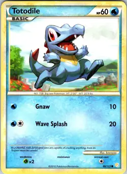 Totodile 86/123 HeartGold SoulSilver Pokemon TCG NM Normal - Image 1