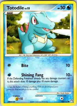 Totodile 106/123 Mysterious Treasures Pokemon TCG LP Normal - Image 1