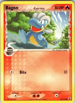 Bagon - 057/113 (Delta Species) 57/113 Delta Species Pokemon TCG LP Normal - Image 1