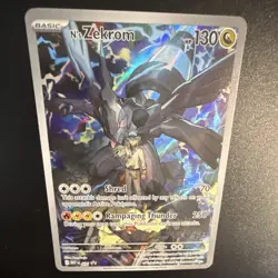 Pokemon TCG N's Zekrom 031 MEP Full Art Promo Holo Dragon 130 HP English Card - Image 3