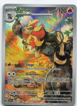 Pyroar 200/193 Illustration Rare Holo SV02: Paldea Evolved NM Pokemon - Image 1