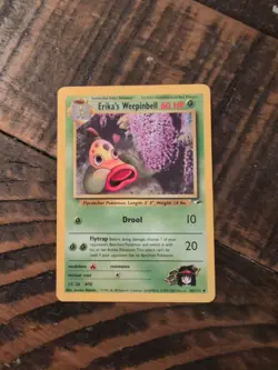 Erika's Weepinbell Gym Heroes 48/132 Regular Unlimited Vintage Pokemon TCG NM - Image 1
