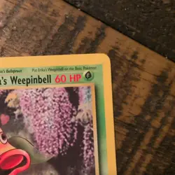 Erika's Weepinbell Gym Heroes 48/132 Regular Unlimited Vintage Pokemon TCG NM - Image 4