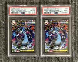 2 x 2025 Mega Charizard X ex Pokemon MEP En Ultra-Premium Collection PSA 8 - Image 1