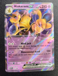 Pokemon TCG 151 Error No Star Pattern – Alakazam ex 050 Black Star Promo - Image 3