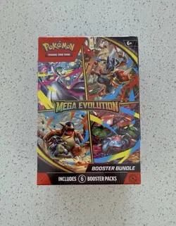 Pokemon TCG Mega Evolution Booster Bundle 6 booster packs NEW SEALED Lucario - Image 1