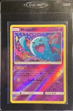 Wobbuffet Reverse Holo Rare 93/214 Pokemon TCG Sun & Moon Lost Thunder - NM - Image 3