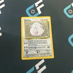Chansey 003/102 Base Set Holo Pokemon TCG - Image 1