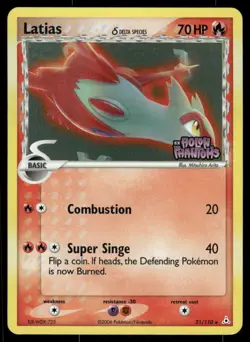 *FRI NIGHT* Latias 21/110 STAMPED Reverse Holo Holon Phantoms Rare - Image 1