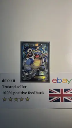 Pokemon TCG Blastoise || EX XY122 || Black Star Promo Holo || Full Art - Image 5