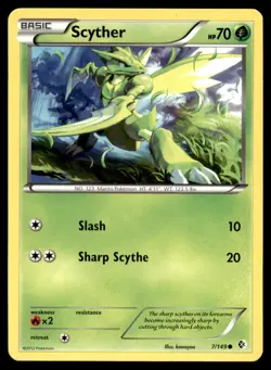 Scyther 7/149 Common Boundaries Crossed Pokemon Lightly Played - Image 1