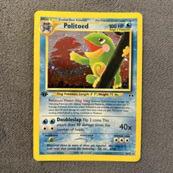 Politoed Holo 1st Edition 8/75 NM/LP Neo Discovery Pokemon TCG - Image 1
