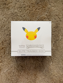 Pokemon Celebrations Elite Trainer Box ETB 25th Anniversary New Factory Sealed 820650809439 - Image 1