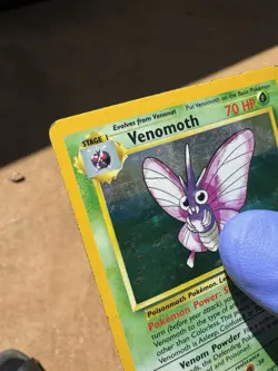 Pokemon TCG Venomoth 13/64 Jungle Holo Rare WOTC Vintage 1999 HP - Image 2