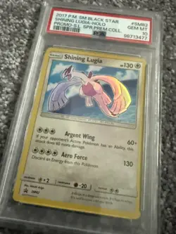 2017 POKEMON SM BLACK STAR PROMO #SM82 SHINING LUGIA-HOLO PSA 10 - Image 3