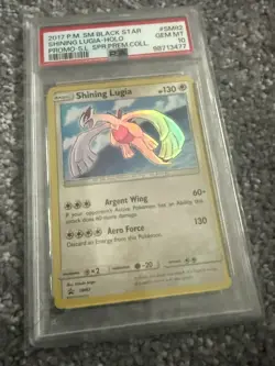 2017 POKEMON SM BLACK STAR PROMO #SM82 SHINING LUGIA-HOLO PSA 10 - Image 4