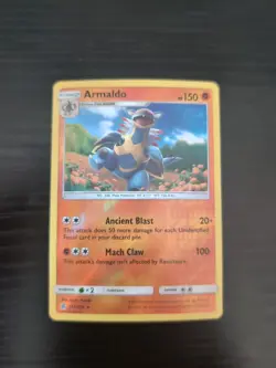 2019 Pokemon Armaldo 112/236 Sm-Cosmic Eclipse Reverse Holo - Image 1