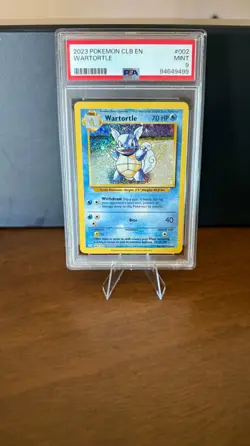 Pokemon PSA 9 Wartortle 002/034 Graded Classic Holo Rare English 2023 - Image 1