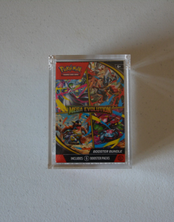 Factory Sealed Pokemon TCG Mega Evolution Booster Bundle in Acrylic Case - Image 1
