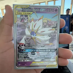 Pokemon Solgaleo & Lunala GX Cosmic Eclipse Ultra Rare 75/236 Basic 270 HP 230 … - Image 1