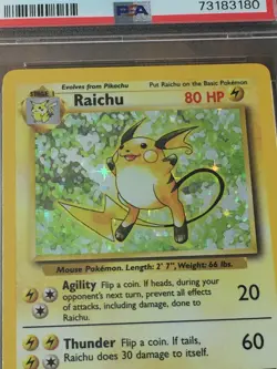 🔥🔥 1999 Pokemon Raichu Base Set Rare PSA 8 Fossil "Label Error" 🔥POP 1 of 1🔥 - Image 5