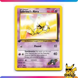 Sabrina's Abra - 93/132 - 1st EDITION - Gym Challenge - Pokemon TCG - [NM] - Image 1