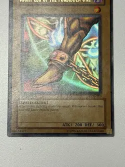 Right Leg of the Forbidden One LOB-120 The Legend of Blue Eyes White Dragon 1st - Image 3