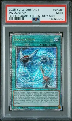 2025 YU-GI-OH! RA04-EN281 INVOCATION 1ST ED-QUARTER CENTURY - Image 1