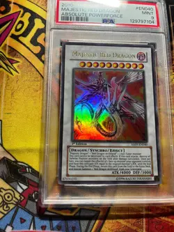 2010 Yu-Gi-Oh! Majestic Red Dragon 1st Ed Ultra Rare PSA 9 ABPF-EN040 - Image 5