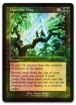 Open the Way (Retro Frame) #73 (Foil) (NM) March of the Machine MAT Magic MTG - Image 1