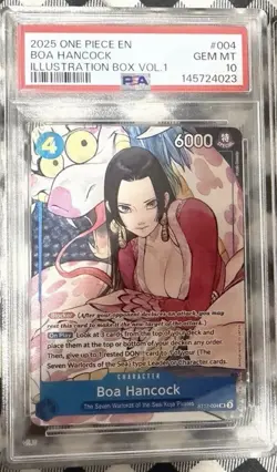 PSA 10 BOA HANCOCK (ST17-004) ILLUSTRATION BOX VOL. 1 PROMO One Piece Card - Image 1