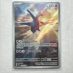 Pokemon Latios 203/191 Illustration Rare Holo Sv08: Surging Sparks TCG Card - Image 1