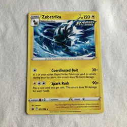 Zebstrika 51/198 Rare Stamped Chilling Reign NM Pokemon Card - Image 1