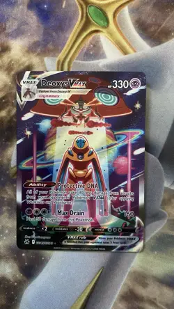 Pokemon Deoxys VMAX Ultra Rare TCG Card Crown Zenith: Galarian Gallery GG45/GG70 - Image 1