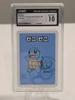 ✨✨ CGC 10 SQUIRTLE OLD MAID PLAYING CARDS 2019 JAPANESE POKEMON CARD - Image 1