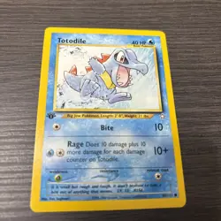 Totodile 80/111 1st Edition Neo Genesis Pokemon Card - Image 1