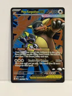 Mega Kangaskhan EX 164/132 Secret Rare Full Art Pokemon Card NM - Image 1