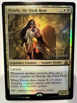 MTG FOIL Elenda, the Dusk Rose – Rivals of Ixalan Card # 157 NM - Image 1