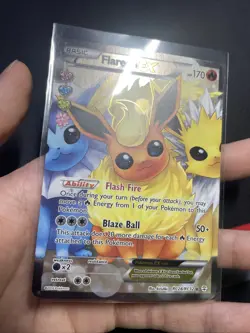 Pokemon Card - Flareon EX RC28/RC32 Full Art Holo Rare XY Generations Radiant #2 - Image 1