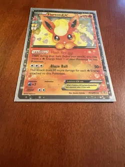 Pokemon TCG Flareon EX Holo Rare Card RC6/RC32 Generations - Image 2