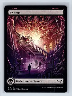 Swamp (0274) Basic Land Regular Full Art MTG 24 Duskmourn: House of Horror (DSK) - Image 1