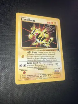 Vintage 1999 Nintendo Pokemon Electabuzz WOTC Promo Card Black Star 2 - Image 1
