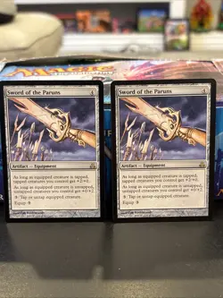 2x Sword of the Paruns MTG Guildpact Rare Artifact NM UP - Image 1