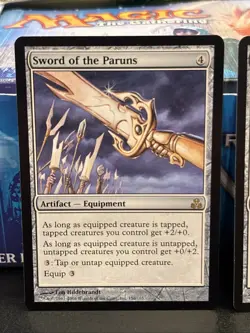 2x Sword of the Paruns MTG Guildpact Rare Artifact NM UP - Image 2