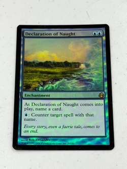 MTG Magic The Gathering Declaration of Naught Foil #29/150 MP - Image 1