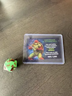 Sirius Ninja Turtles Raphael Spindown D20 Legendary Limited Edition - TMNT MTG - Image 1
