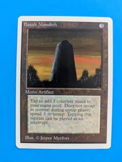 Basalt Monolith 1X LP - Unlimited - MTG Magic the gathering - Image 1