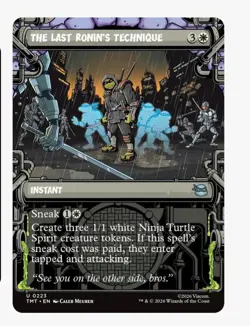 The Last Ronin's Technique (Showcase) | MTG TMNT TMT | Sneak Turtle Spirits | NM - Image 1
