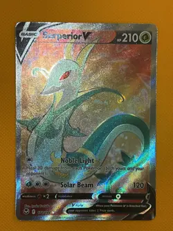 Pokemon Cards - Serperior V - Full Art - Silver Tempest - Pack Fresh - Image 1