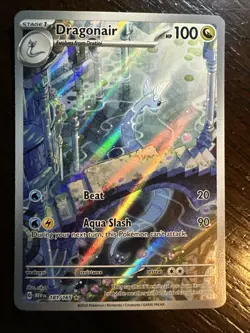 Pokemon TCG Dragonair Scarlet & Violet 151 Illustration Rare Holo Card 181/165 - Image 1